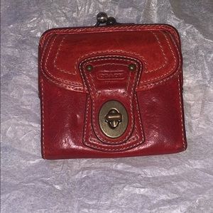 Red Coach Wallet
